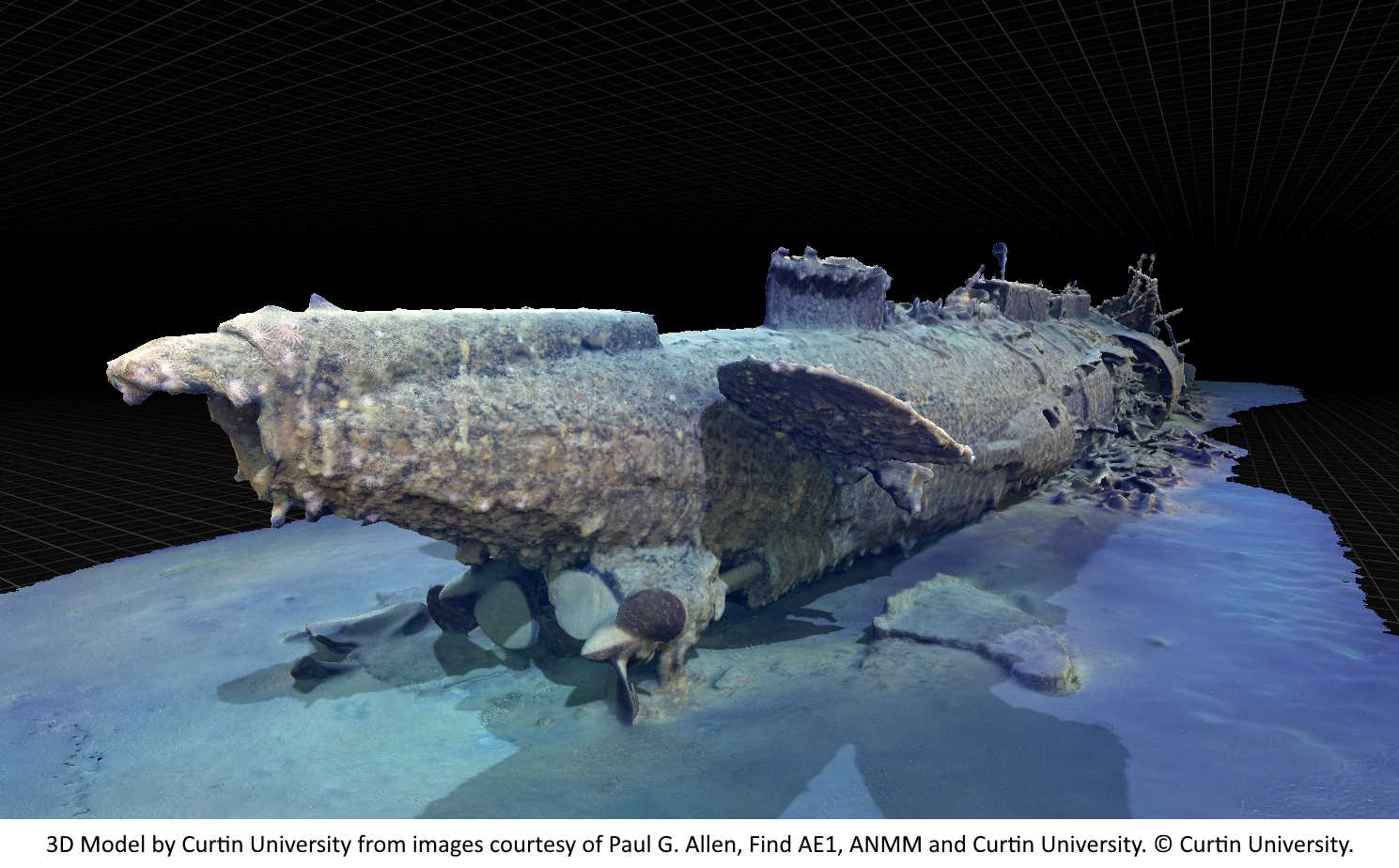 3D Model of AE1 Submarine